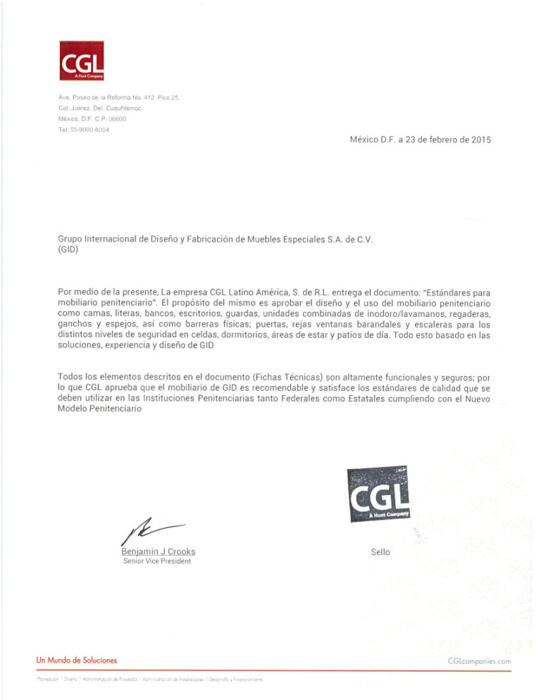 Gidsa certificaciones