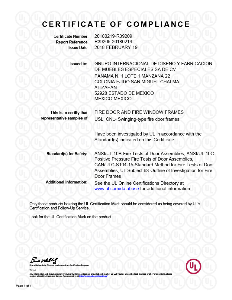 Gidsa certificaciones