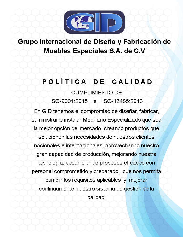 Gidsa Política de calidad