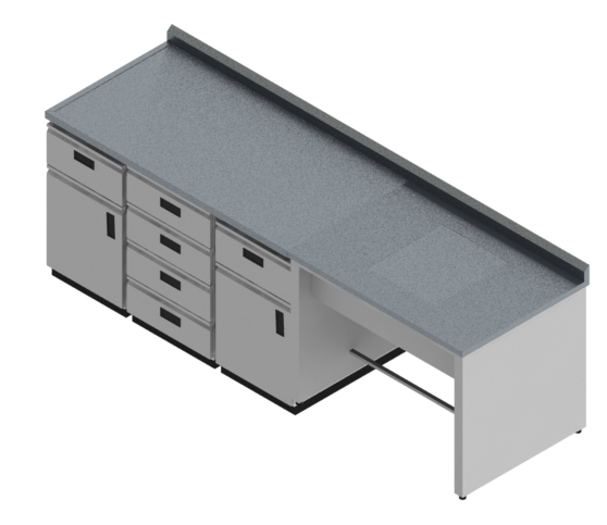 Gidsa - Mesas a muro con vitrina